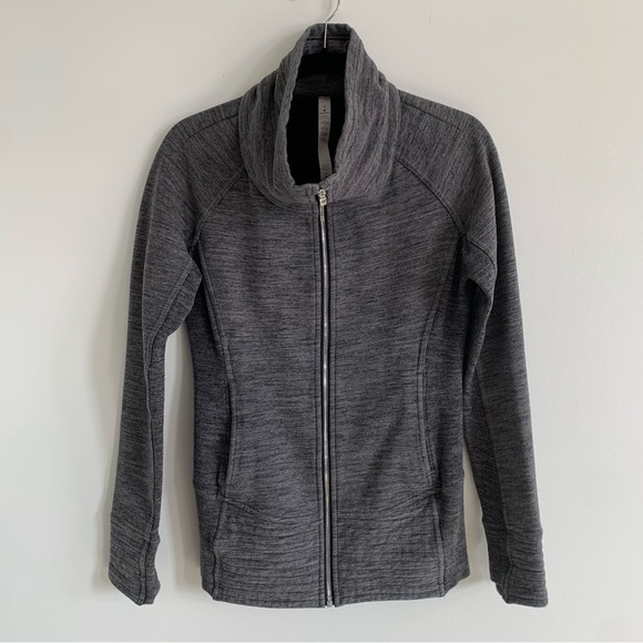 Lululemon Radiant Jacket II Heathered Core Dark Grey Women’s Size 6 - Picture 4 of 14